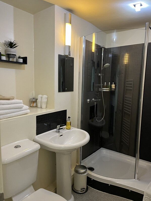 Habitación doble, baño en la habitación | Baño