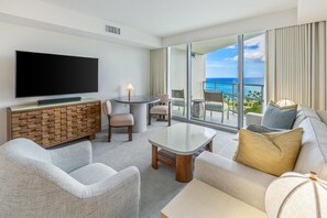 55-inch LED TV with cable channels, TV, pay films - Ka Laʻi Waikiki Beach, LXR Hotels & Resorts (Honolulu)