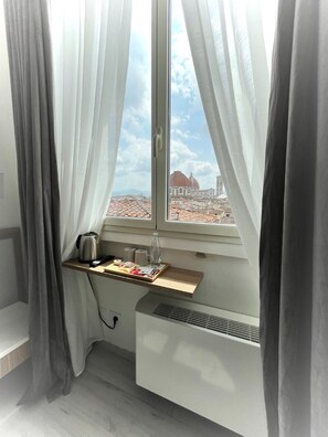 Vue sur la ville depuis l’hébergement