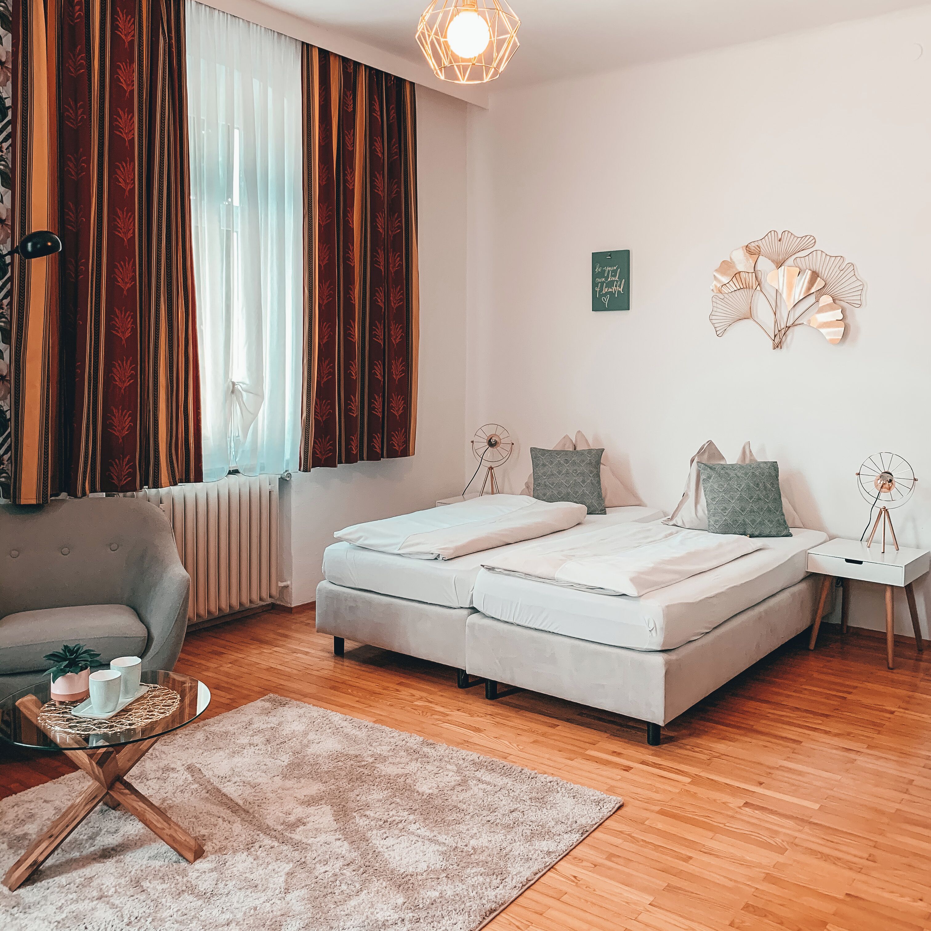 Quadruple Room, 1 Bedroom, Non Smoking | Hypo-allergenic bedding, desk, iron/ironing board, free WiFi