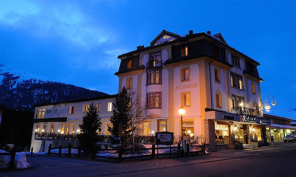 Front of property – evening/night