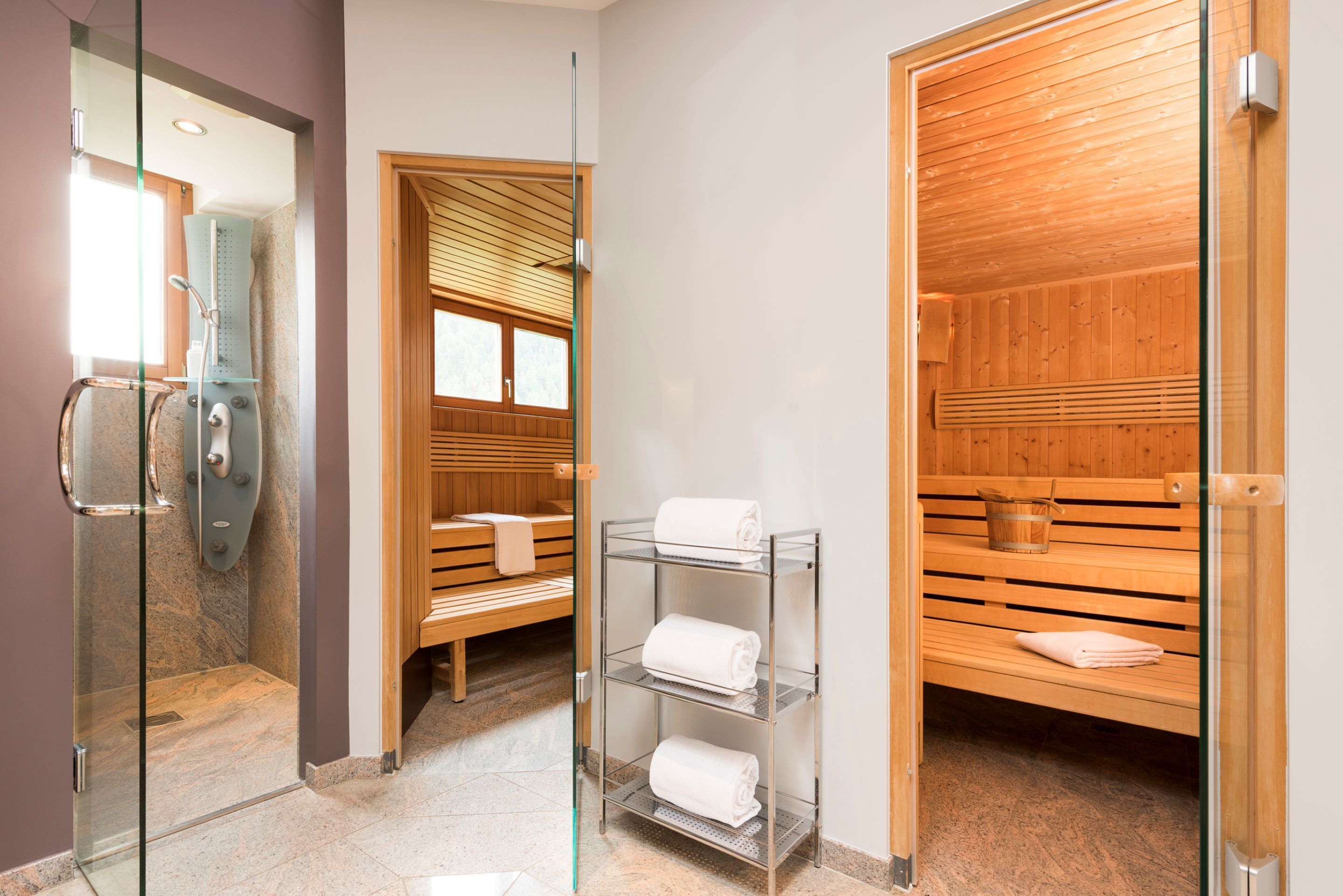 sauna, steam room