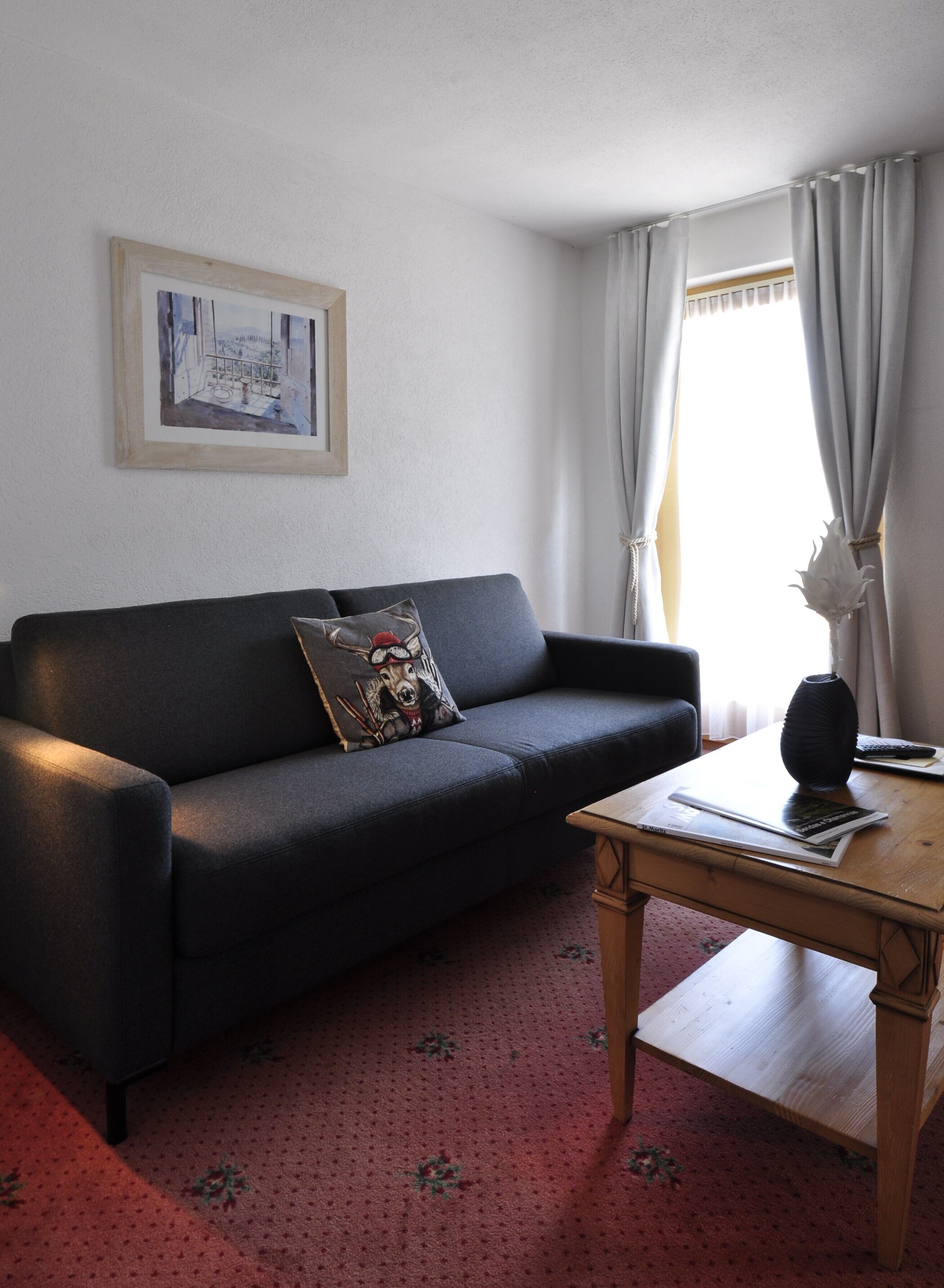 superior single room, mountain view | premium bedding, down duvets, in-room safe, desk