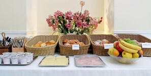 Free daily buffet breakfast