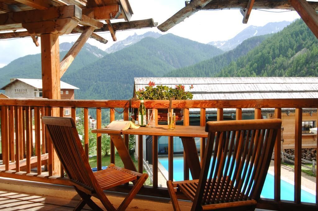 Blick von der Unterkunft