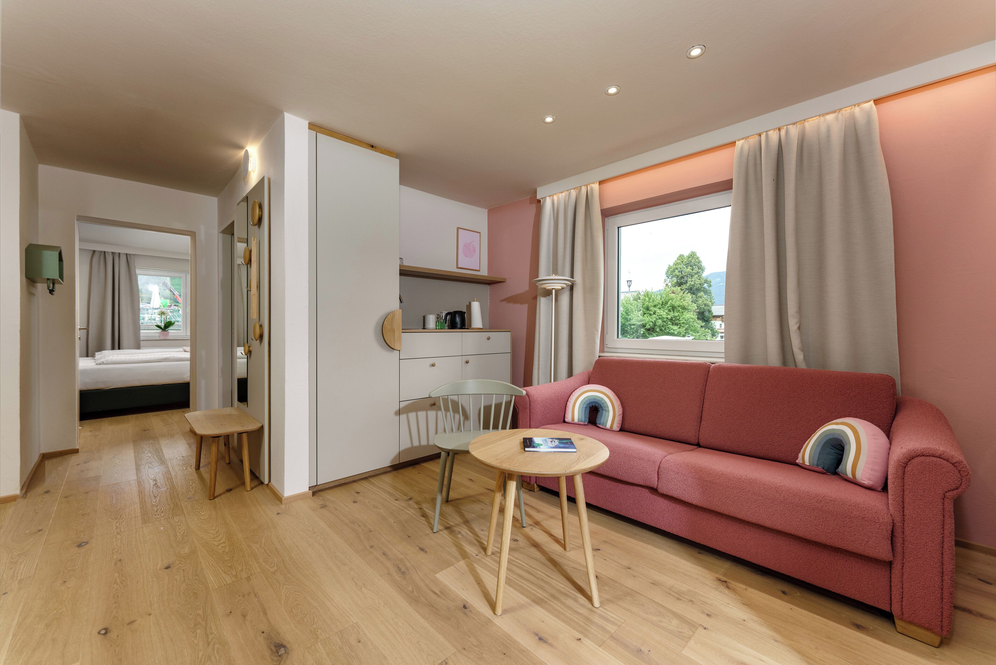 Apartamento familiar, en edificio anexo (Theresia I - Haus Theresia) | Ropa de cama de alta calidad, minibar, caja fuerte y cunas gratuitas