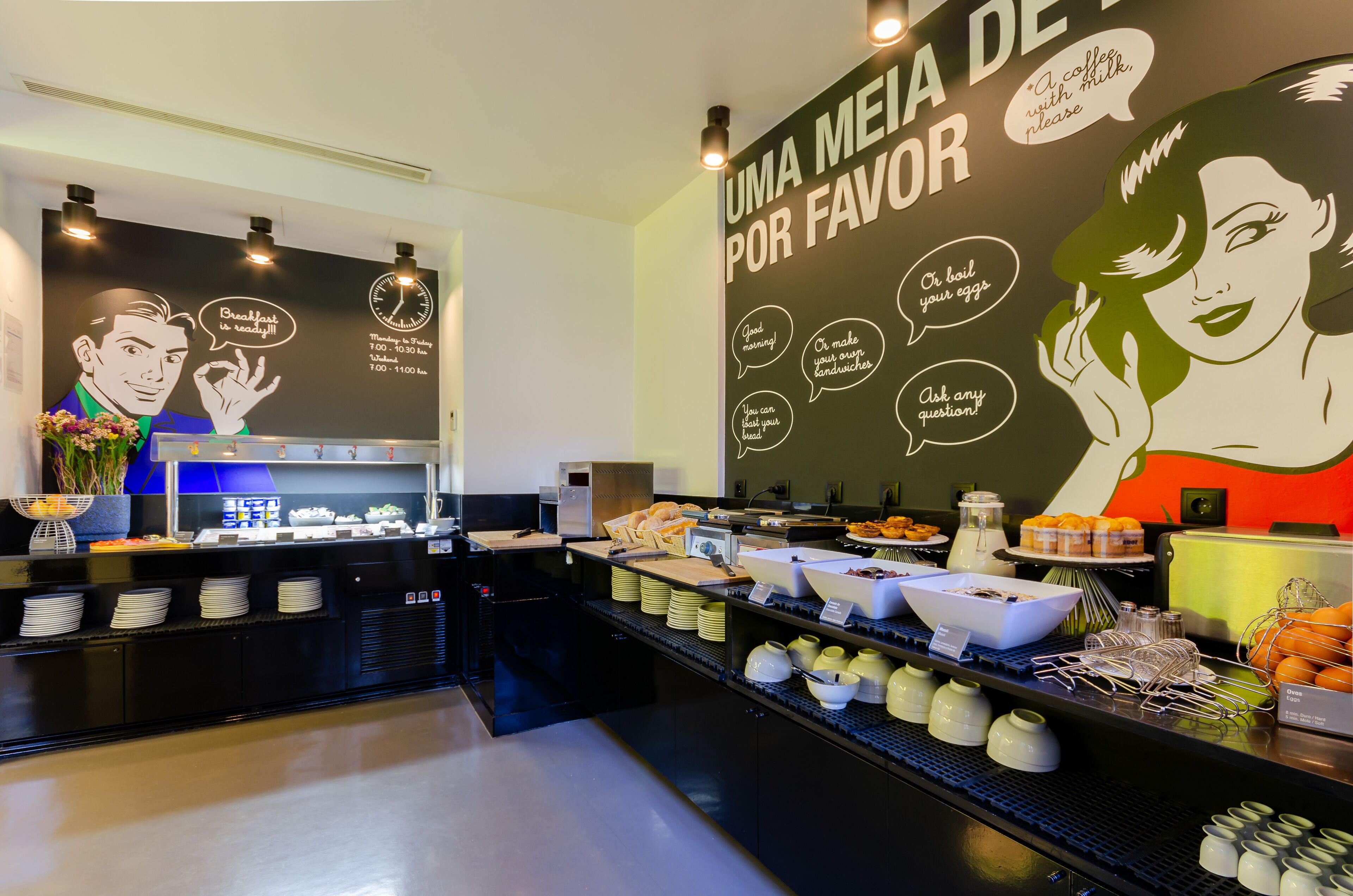 daily buffet breakfast (eur 15 per person)