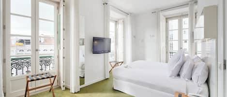 Deluxe tweepersoonskamer | 1 slaapkamer, luxe beddengoed, donzen dekbedden, Select Comfort-bedden