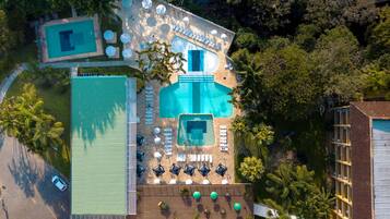 3 indoor pools, 3 outdoor pools, pool umbrellas