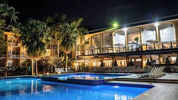 3 indoor pools, 3 outdoor pools, pool umbrellas