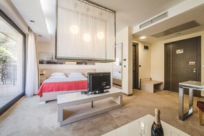 開放式客房, 花園景 | 高級寢具、房內夾萬、免費 Wi-Fi、床單