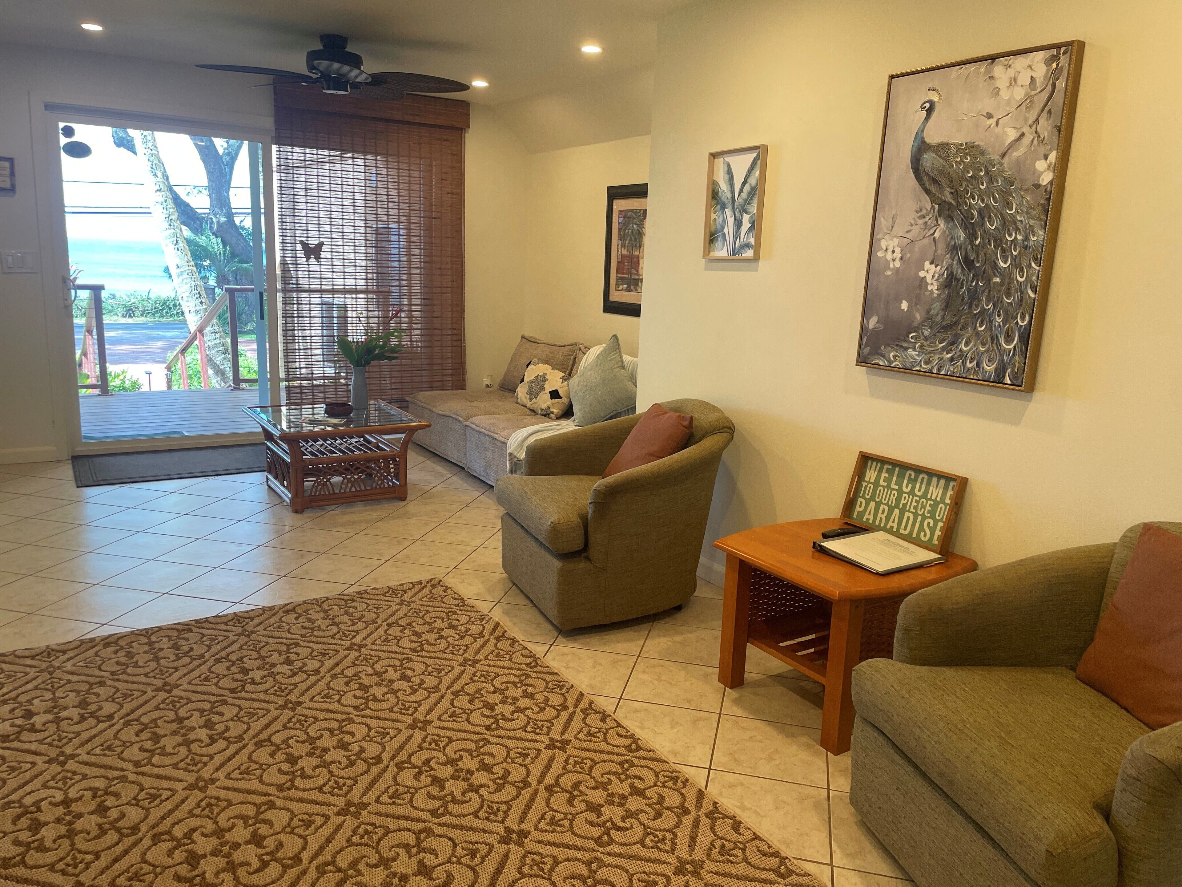 平房, 獨立浴室, 海景 | 起居區 | LED 液晶電視