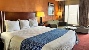 标准房, 1 张特大床 | 办公桌、笔记本电脑工作区、遮光窗帘、熨斗/熨衣板