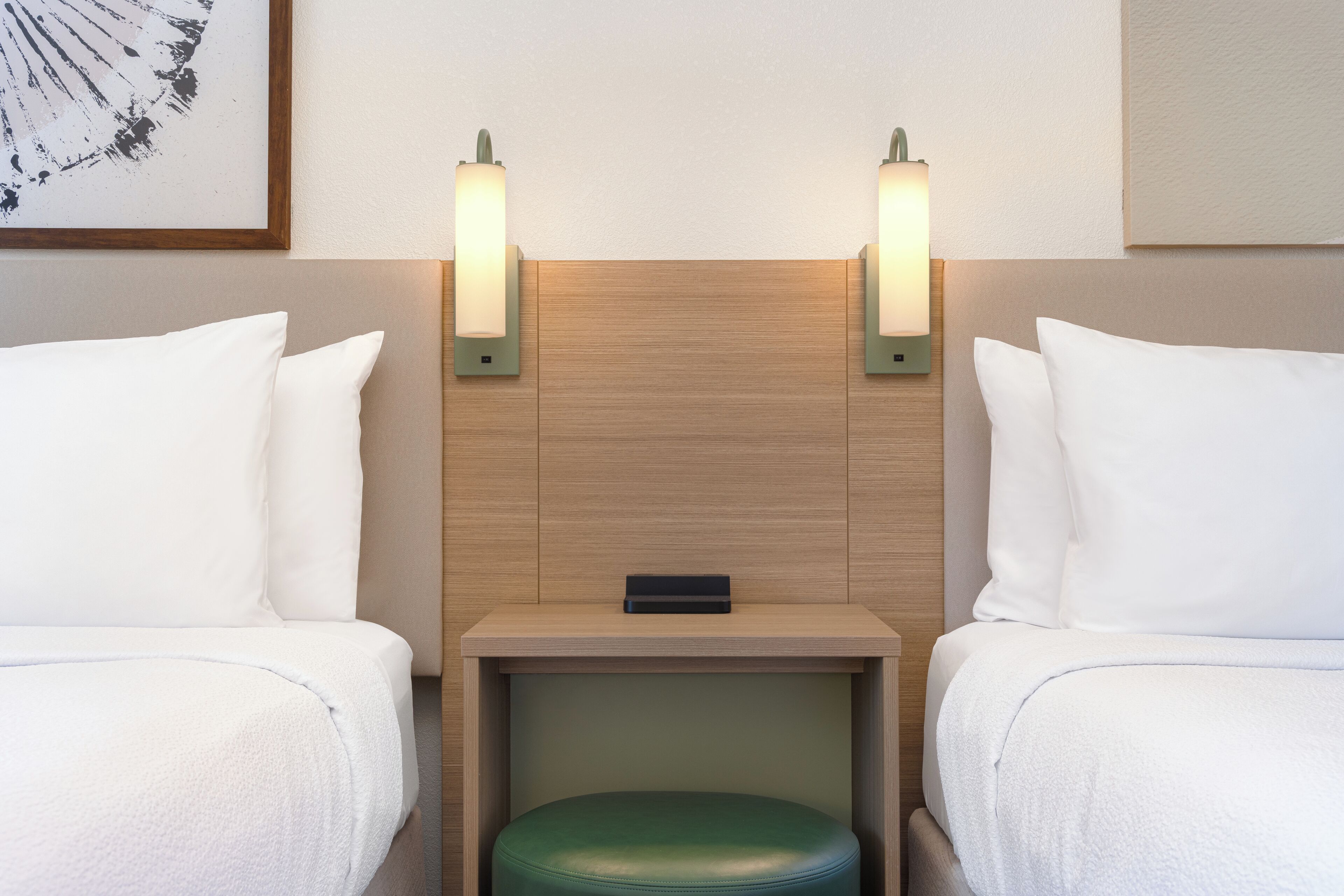 Room, 2 Queen Beds | Desk, laptop workspace, blackout drapes, iron/ironing board