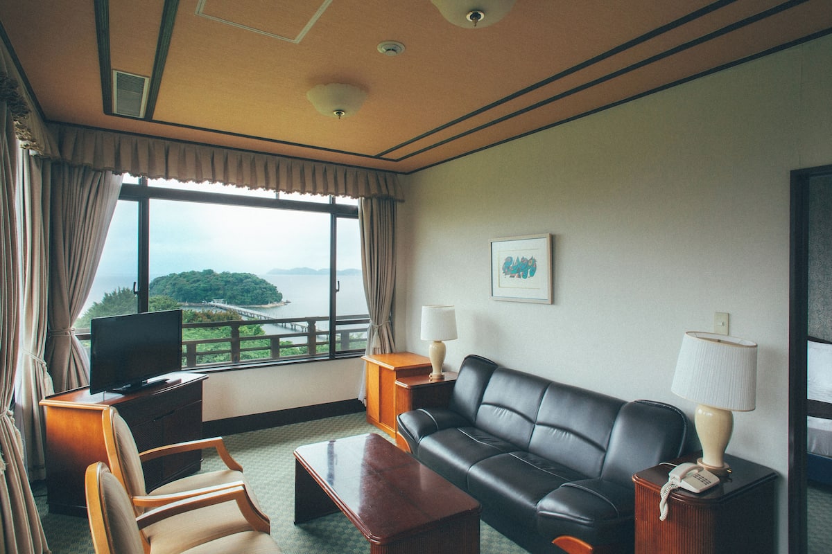 Suite, pemandangan samudra | Area keluarga