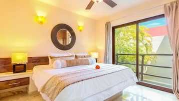 Exclusive Penthouse, 2 Bedrooms, Hot Tub | Hypo-allergenic bedding, down comforters, in-room safe