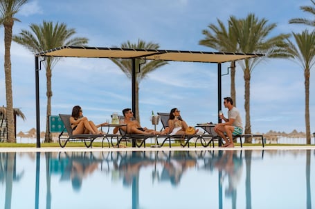 2 outdoor pools, pool umbrellas, sun loungers