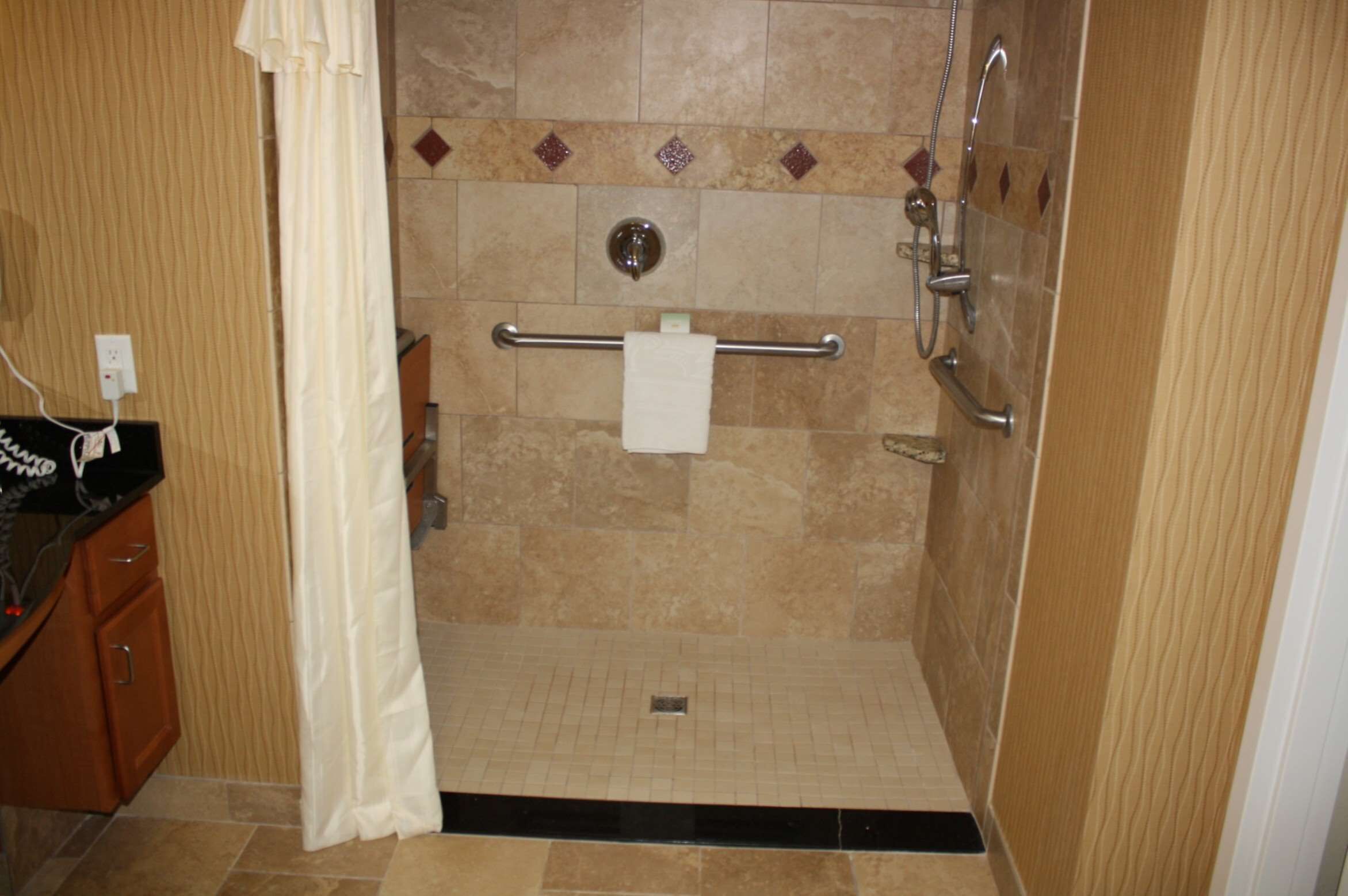 suite, 2 queen beds, accessible (hearing) | bathroom shower