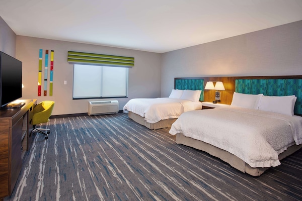 Room, 2 Queen Beds | Down comforters, desk, blackout drapes, iron/ironing board