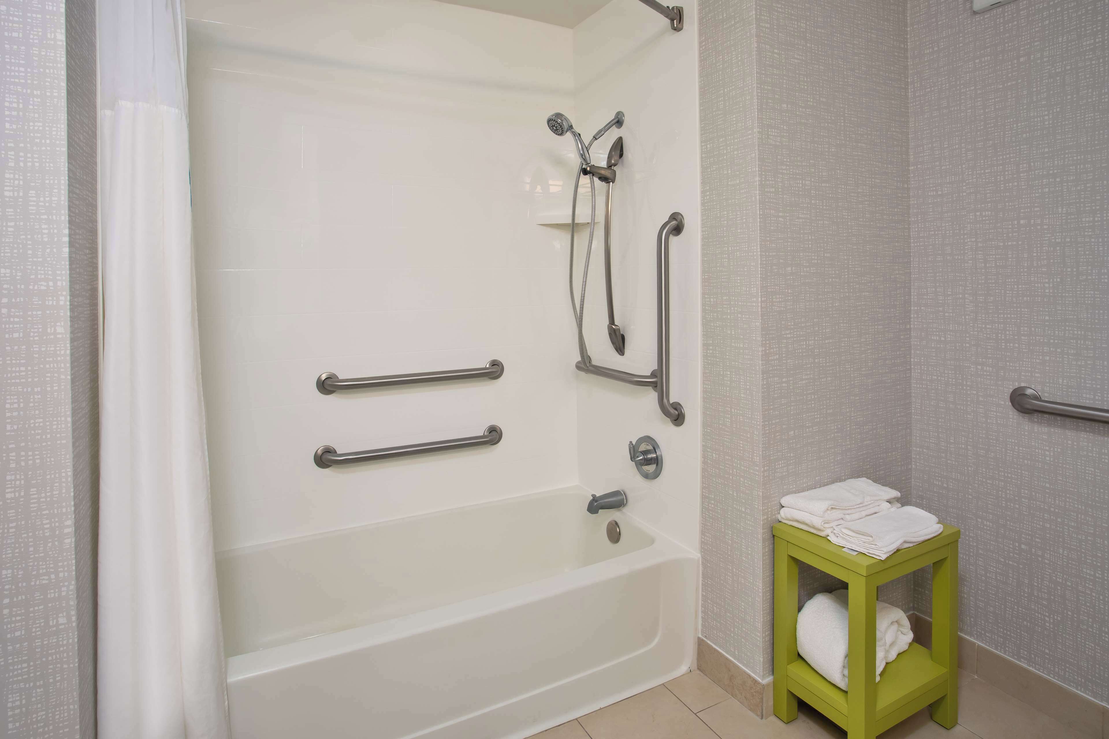 free toiletries, hair dryer, towels, soap