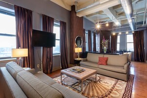 Premium bedding, down comforters, pillowtop beds, individually decorated