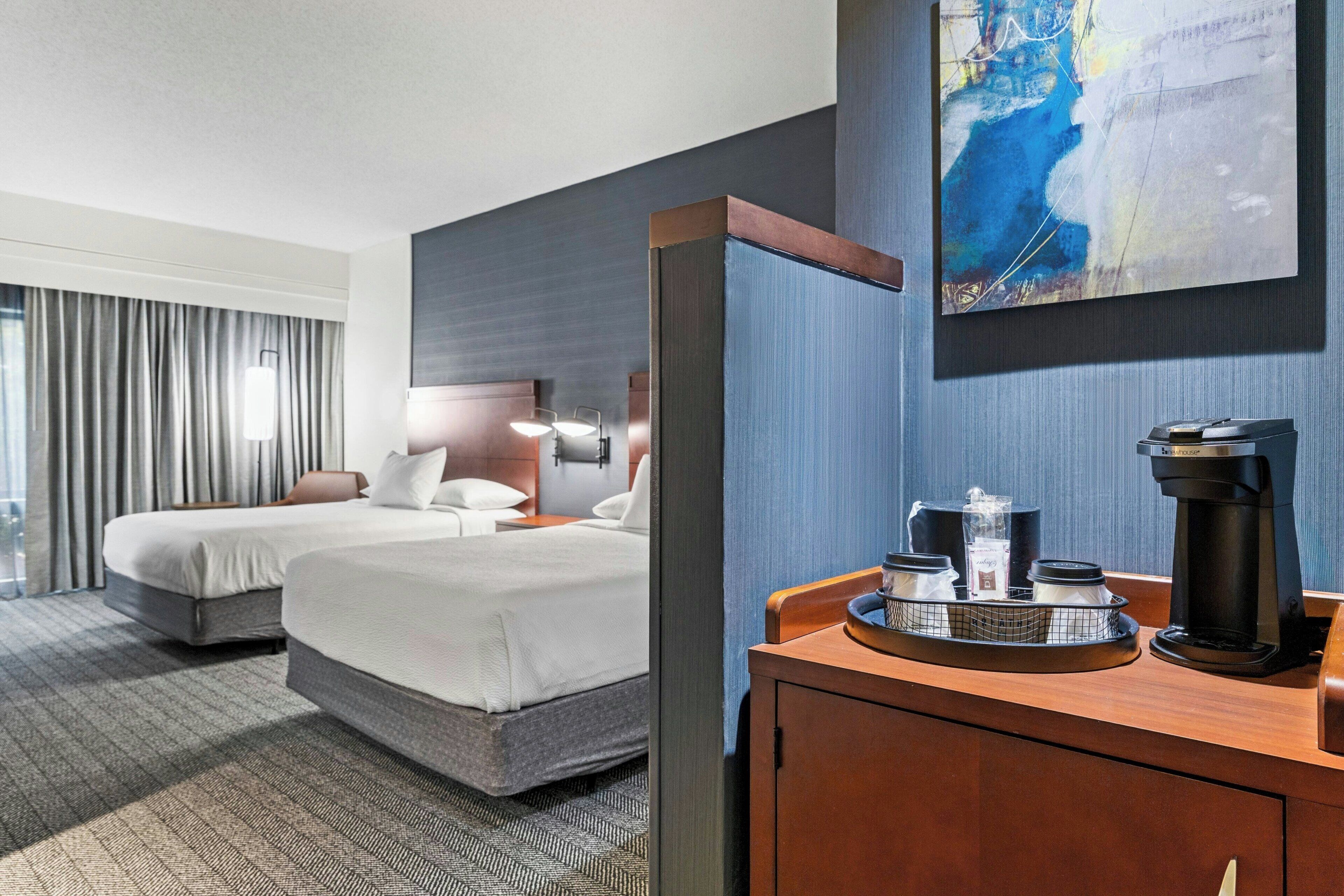 Room, 2 Queen Beds | Premium bedding, pillowtop beds, desk, iron/ironing board