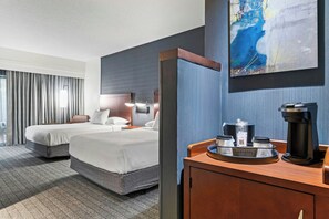 Room, 2 Queen Beds | Premium bedding, pillowtop beds, desk, iron/ironing board - Courtyard by Marriott Clarksville (Clarksville)