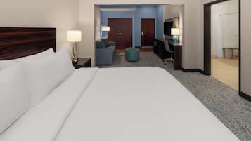 Ropa de cama de alta calidad, colchones con pillow-top y escritorio