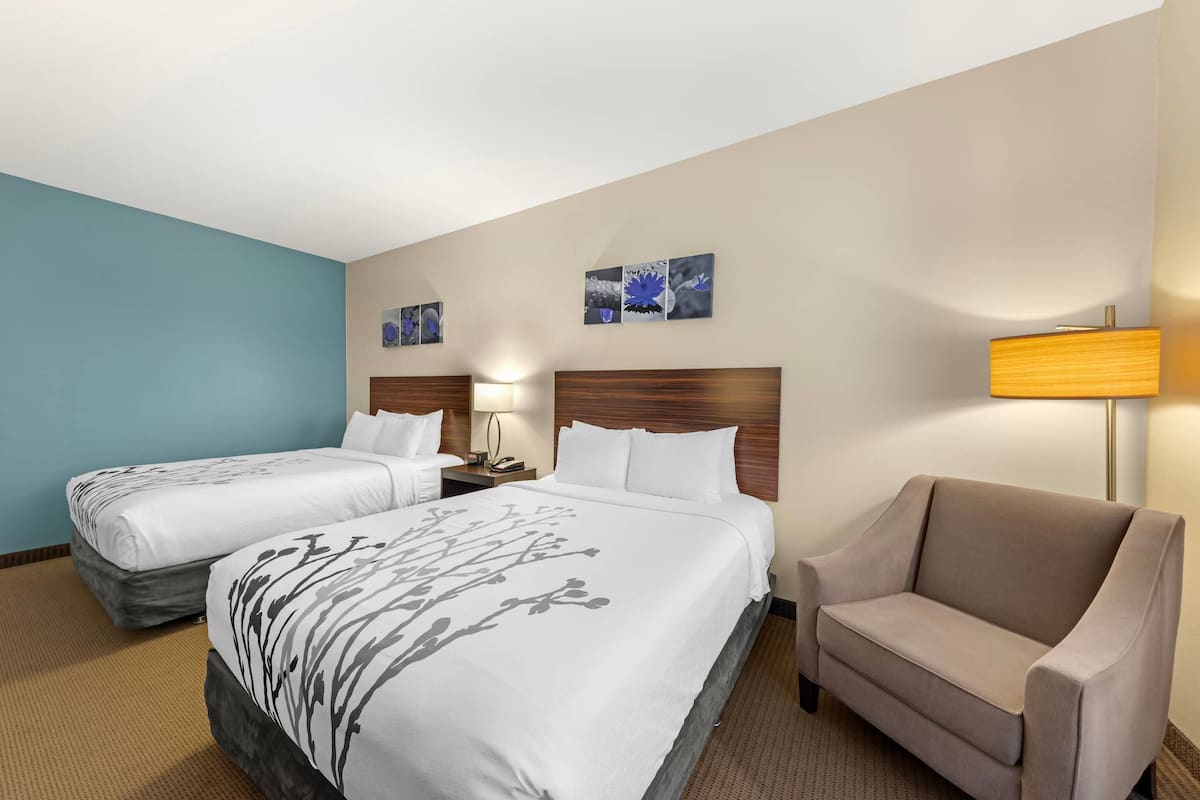 Room, 2 Queen Beds, Accessible, Non Smoking | Premium bedding, down comforters, pillowtop beds, in-room safe