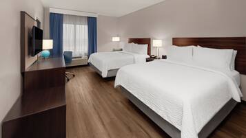 Standard Room, 2 Queen Beds (Walk In Shower) | Premium bedding, pillow-top beds, desk, laptop workspace