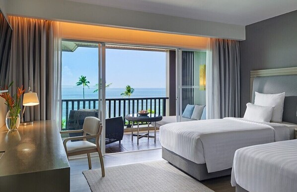 Deluxe Room, 2 Single Beds, Sea View | Beach/ocean view