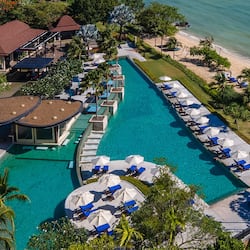 On the beach, free beach cabanas, sun loungers, beach umbrellas