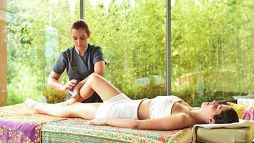 Tratamentos corporais, tratamentos faciais, salas de massagem/tratamento