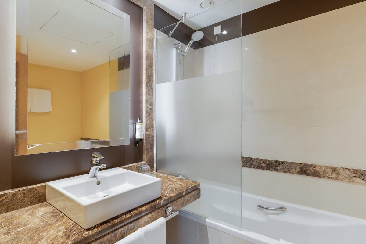 Twin Room (Promenade) | Bathroom | Combined shower/bathtub, free toiletries, hair dryer, bidet