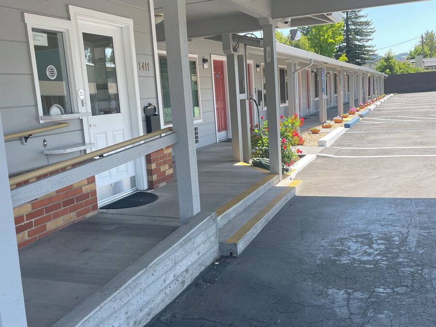 Voorkant van accommodatie