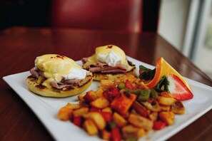 Daily buffet breakfast for a fee