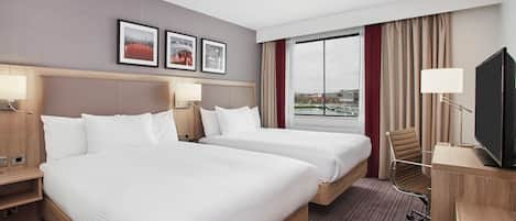 In-room safe, desk, laptop workspace, iron/ironing board