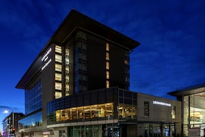 A modern hotel with a prominent 'Leonardo Hotels' sign, large glass windows, and a structured facade. - Leonardo Hotel Aberdeen (Aberdeen)