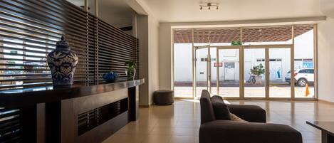 Sitteområde i lobbyen