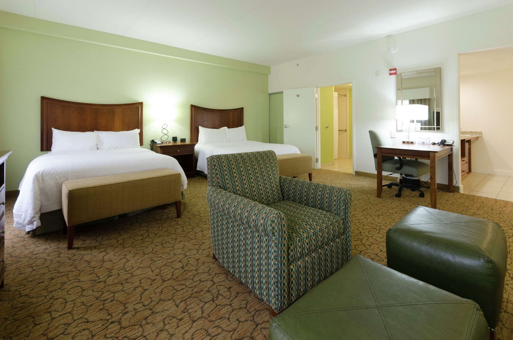 Desk, blackout drapes, iron/ironing board, free WiFi