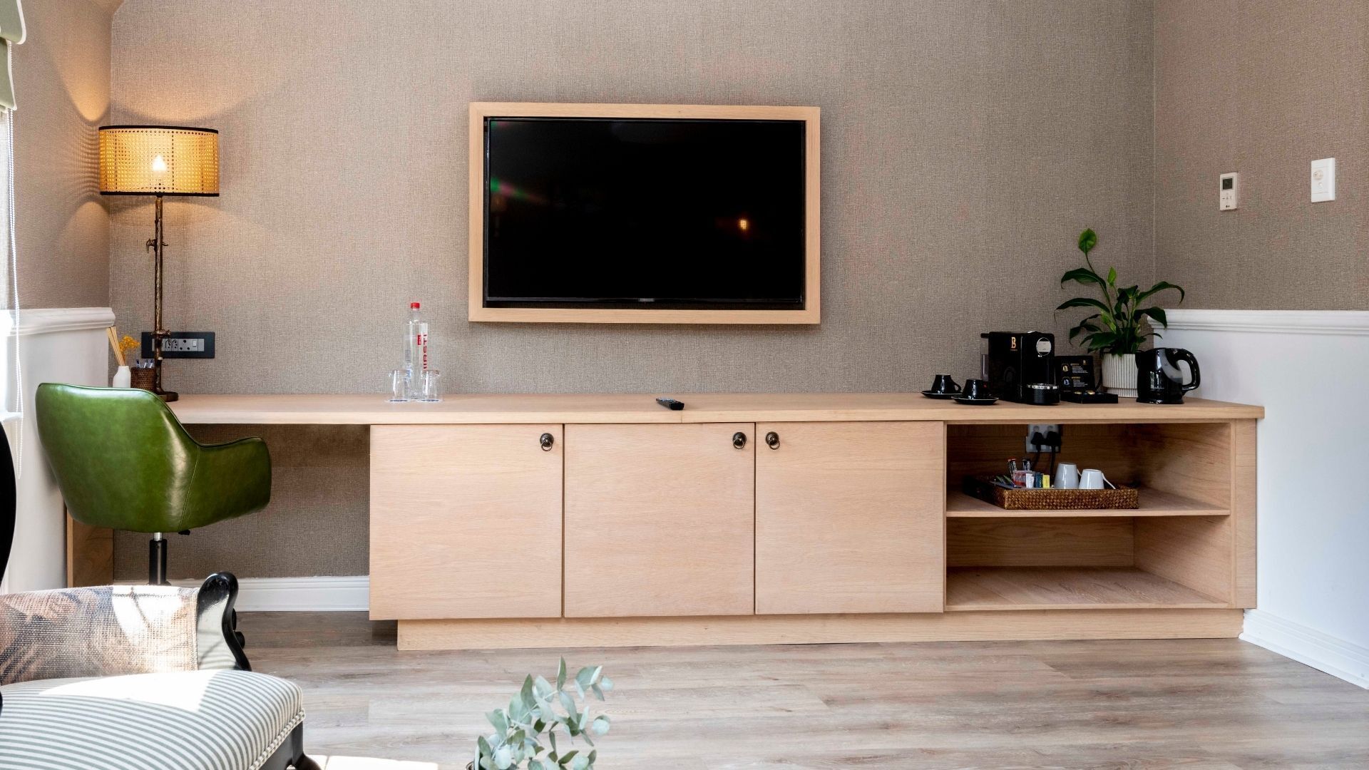 presidential suite | living area | 43-inch smart tv with satellite channels