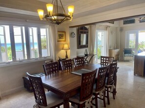Luxury Condo, 2 Bedrooms, Beach View | In-room dining - White Sands Beach Condos (St. Lawrence Gap)