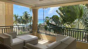 Deluxe Condo, 2 Bedrooms, 2 Bathrooms, Ocean View | Water view - White Sands Beach Condos (St. Lawrence Gap)