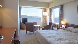 Superior Double Room, Corner | In-room safe, free WiFi, bed sheets - Kussharo Prince Hotel (Teshikaga)