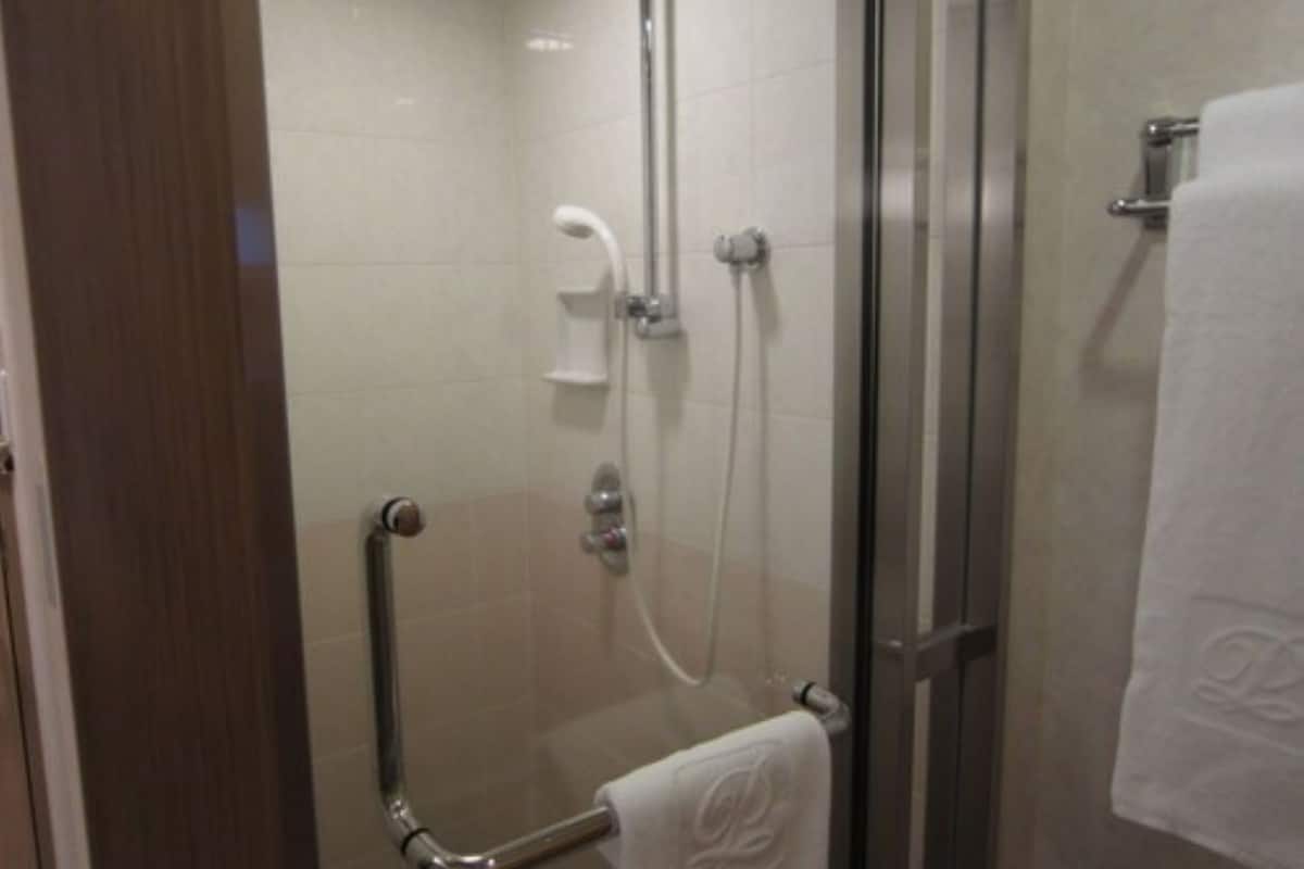 Séchoir à cheveux, pantoufles, bidet, serviettes fournies