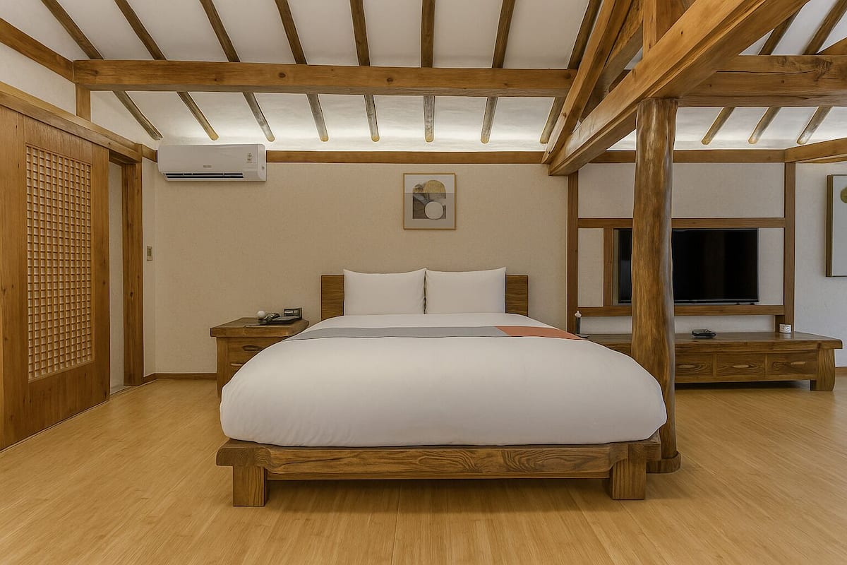 1 chambre, couette en duvet d'oie, mini-bar avec articles gratuits