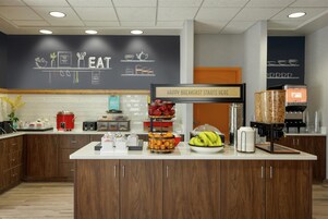 Free daily buffet breakfast