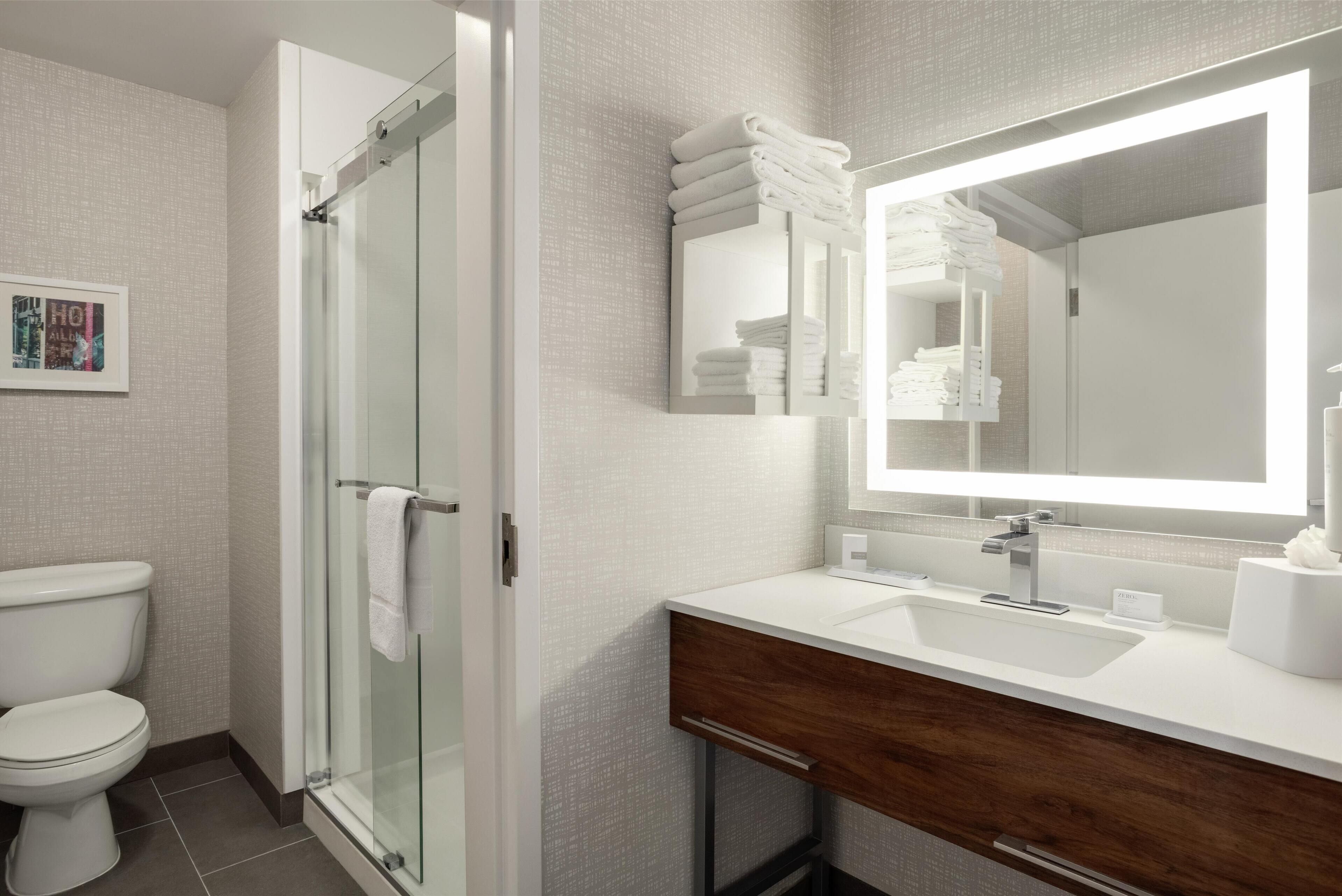 room, 1 king bed (shower) | bathroom shower