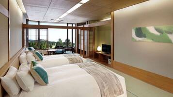 Habitación superior con 2 camas individuales, para no fumadores (C/I no later than 6PM for dinner) | Caja de seguridad en la habitación, wifi gratis y ropa de cama