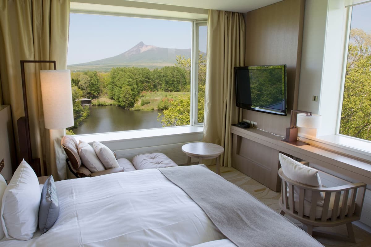 디럭스 트윈룸, 금연 (Komagatake Corner twin room with wifi) | 산 전망